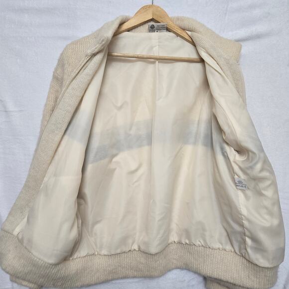 Samband of Iceland Womens Vtg 80s Ski Cabin Fair Isle Nordic Wool Zip Jacket M - Picture 8 of 12